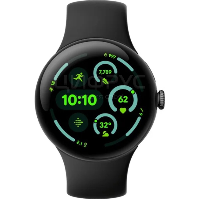 Купить Google Pixel Watch 3 45mm LTE Matte Black/Obsidian