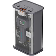 Внешний аккумулятор Power Bank Deppa 10000 mAh NRG Turbo Crystal V2 22.5W PD/QC3.0/LED Black Внешний аккумулятор Power Bank Deppa 10000 mAh NRG Turbo Crystal V2 22.5W PD/QC3.0/LED Black