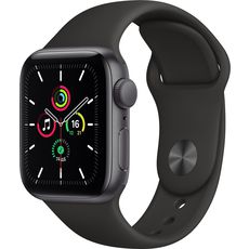 Apple Watch SE GPS 40mm Aluminum Case with Sport Band Grey/Black (LL)