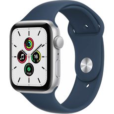 Apple Watch SE GPS 44mm Aluminum Case with Sport Band Silver/Blue