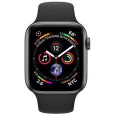 Apple Watch Series 4 GPS 44mm Aluminum Case with Sport Band grey/black