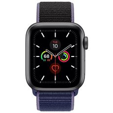 Apple Watch Series 5 GPS 40mm Space grey Aluminum Case with Sport Loop Midnight Blue