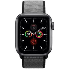 Apple Watch Series 5 GPS 44mm Space Grey Aluminum Case with Sport Loop Anchor Grey
