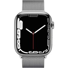 Apple Watch Series 7 41mm Stainless Steel Case with Milanese Silver