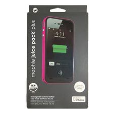 Задняя накладка для iPhone 4 / 4S с АКБ 2200 mAh черно-фиолетовая