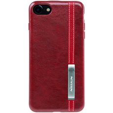 Задняя накладка для iPhone 7/8/SE(2020) красная кожа Exclusive