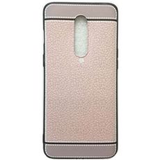 Задняя накладка для OnePlus 7 Pro розовый силикон/кожа