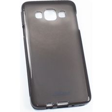 Задняя накладка для Samsung Galaxy A3 черная силикон