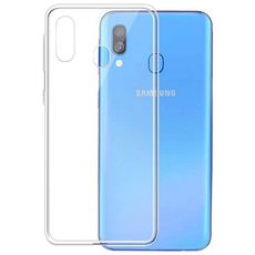Задняя накладка для Samsung Galaxy A40 прозрачная силикон