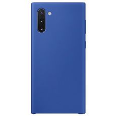 Задняя накладка для Samsung Galaxy Note 10 синяя силикон