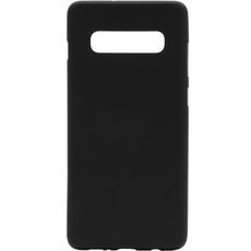 Задняя накладка для Samsung Galaxy S10+ чёрная силиконовая