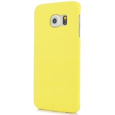 Задняя накладка для Samsung Galaxy S6 Edge желтая силиконовая