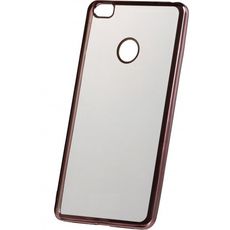 Задняя накладка для Xiaomi MI MAX 2 прозрачная с розовым