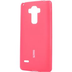 Задняя накладка для LG G4 розовая силикон