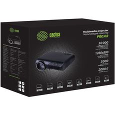 Cactus LCD 3000Lm (1920x1080) 2000:1  :30000 2xUSB typeA 1xHDMI 4.2 (CS-PRO.02WT.WUXGA-A) (EAC)