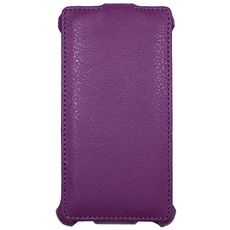 Чехол для LG G3 S Beat D722 / D724 откидной фиолетовая кожа