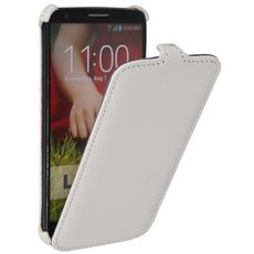 Чехол для LG Nexus 5 откидной белая кожа