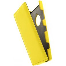 Чехол для Nokia 1520 откидной желтая кожа