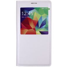 Чехол для Samsung Galaxy S5 Mini G800 книжка с окном белая кожа
