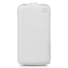 Чехол для Samsung Note 3 Neo откидной белая кожа