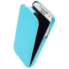 Чехол для Samsung Note 3 откидной голубая кожа