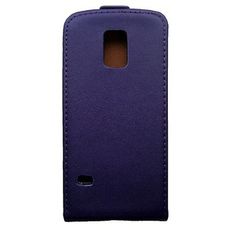Чехол для Samsung S5 откидной фиолетовая кожа