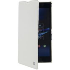 Чехол для Sony Xperia Z2 книжка белая кожа