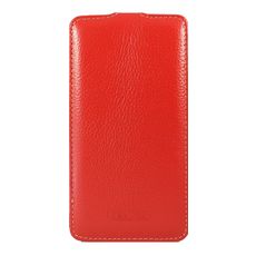 Чехол для Sony Xperia Z2 откидной красная кожа
