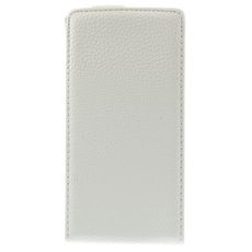 Чехол для Sony Xperia Z3 Сompact откидной белая кожа