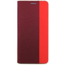 Чехол-книга для iPhone 13 красный MESH LEATHER MIX