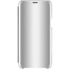 Чехол-книга для Samsung Galaxy A70 серебряный Clear View