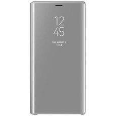 Чехол-книга для Samsung Galaxy S21 серебряный Clear View