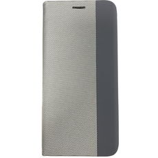 Чехол-книга для Samsung Galaxy S22 MESH LEATHER MIX серый