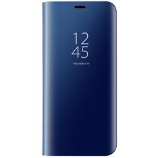 Чехол-книга для Samsung S9 темно-синий Clear View