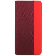 Чехол-книга для Xiaomi Poco X4 Pro 5G MESH LEATHER MIX красный