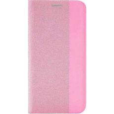 Чехол-книга для Xiaomi Redmi Note 10/10S MESH LEATHER MIX розовый