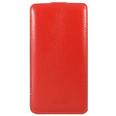 Чехол откидной для Sony Xperia V красная кожа