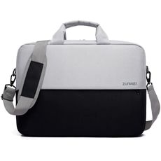 Чехол сумка 15-17.3" для Macbook/Ноутбука чёрный с белым Zunwei