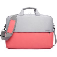 Чехол сумка 15-17.3" для Macbook/Ноутбука розовый с белым Zunwei