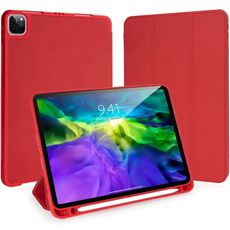 Чехол-жалюзи для iPad Pro 12.9 (2020/2021/2022) красный Gurdini с отсеком для стилуса