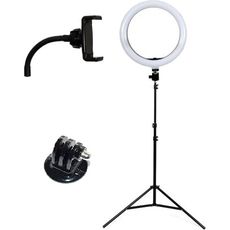 Набор для GoPro Штатив +Трипод 2.1м +Селфи кольцо 26см MJ26 RGB LED + крепление для телефона	