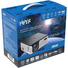 Hiper Cinema B5 LCD 6000Lm 2000:1  :50000 2xUSB typeA 1xHDMI 1 (CINEMA B5 GRAY) (EAC)