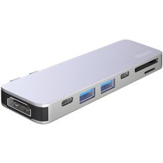 HUB  MacBook Pro (2016  ) Deppa 7in1 4K/Tupe-C-x2/ HDMI/ MicroSD/SD/USB 3.0-x2