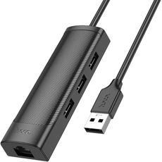 HUB   HOCO Premium HB42 USB-A (USB3.0x3 +RJ45)