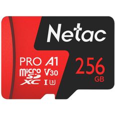 Карта памяти MicroSD 256gb Netac P500 Extreme Pro MicroSDXC 256GB Сlass 10 UHS-I 100MB/s NT02P500PRO-256G-S