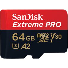   MicroSD 4K 64gb (200Mb/s) 64 Sandisk Extreme Pro Class 10/UHS-I U3 ( SDSQXCU-064G-GN6MA )