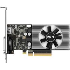 Palit PCI-E PA-GT1030 2GD4 NVIDIA GeForce GT 1030 2048Mb 64 DDR4 1151/2100 DVIx1 HDMIx1 HDCP Ret low profile (NEC103000646-1082F) (РСТ)