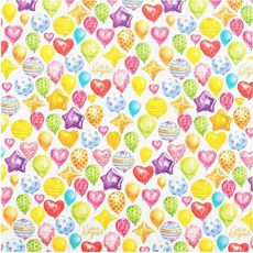 Подарочная упаковка S разноцветная "С Днём Рождения!" шарики