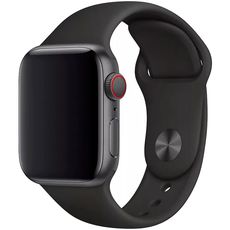 Ремешок для Apple Watch 42/44/45/49mm черный силикон