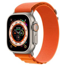Ремешок для Apple Watch 42/44/45/49mm оранжевый ткань